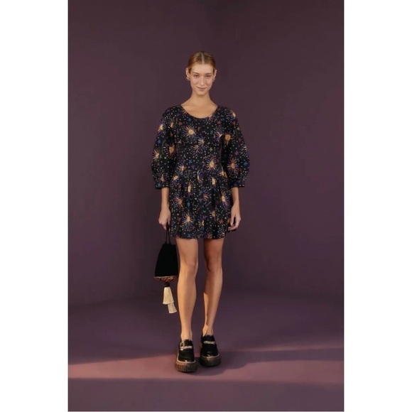 FARM Rio Dresses & Skirts - NWT Farm Rio Rainbow Suns Organic Cotton Mini Dress